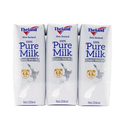 Theland 纽仕兰 全脂纯牛奶 250ml*3盒
