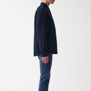 MUJI 無印良品 ACA77C1A  男士长袖衬衫