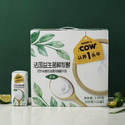 ADOPT A COW 认养1头牛 巴氏杀菌风味酸牛奶 200ml*12盒