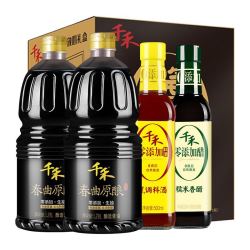 千禾 酱油放心礼盒 1.28L*2+500ml*2