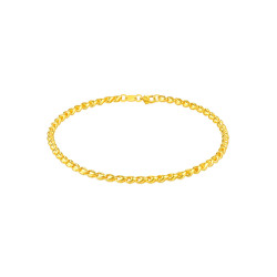 lukfookjewellery六福珠宝黄金手链男款谷粒鼓励足金手链送礼计价