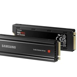 SAMSUNG 三星 980 PRO NVMe M.2 固态硬盘 1TB（PCI-E4.0）带散热片