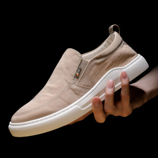 ptson 百田森 22新款夏季男士轻便帆布鞋套脚懒人一脚蹬鞋百搭休闲