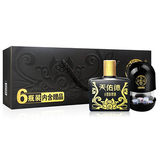 天佑德 42°小黑青稞酒小聚版 125ml*6礼盒装 小瓶青稞白酒 青海特产