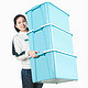 IRIS 爱丽思 CSB系列 CSB-50 塑料收纳箱 54L*3个 蓝色