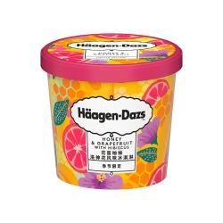 Häagen·Dazs 哈根达斯 花蜜柚柚洛神花口味 冰淇淋 100ml