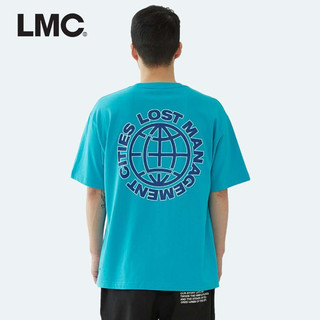 LMC 地球齿轮LOGO 纯棉 黑色 S码 男士T恤