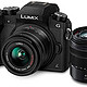 Panasonic 松下 电器 Lumix G7 4K 数码无反光镜相机双镜头套装，带Lumix G Vario 14-42mm和45-150mm镜头