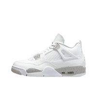 AIR JORDAN 正代系列 Air Jordan 4 Retro 男子篮球鞋 CT8527-100 白色 42.5