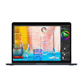 Apple 苹果 MacBook Air 2022款 M2 芯片版 13.6英寸 轻薄本 午夜色 (M2 8核、核芯显卡、8GB、256GB SSD、2.5K、IPS、MLY33CH/A）