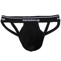 Holelong 活力龙 男士丁字内裤 HCST004 黑色 XXL