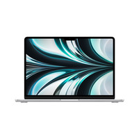 Apple 苹果 MacBook Air 2022款 M2 芯片版 13.6英寸 轻薄本 银色 (M2 10核、核芯显卡、8GB、512GB SSD、2.5K、MLY03CH/A)