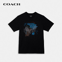COACH 蔻驰 男女款涂鸦T恤 C7831BLK-L