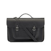 Cambridge Satchel Batchel系列 男女款经典斜挎手提包 哑光经典黑 大号