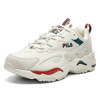 FILA 斐乐 Tracer 女子休闲运动鞋 F12W021111F-WR 微白/火红 37.5