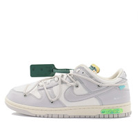 NIKE 耐克 Dunk Low The 50 Off White联名款 中性运动板鞋 DM1602-117 灰白/白鞋带绿扣 42