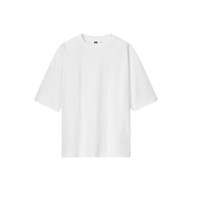 UNIQLO 优衣库 U系列 AIRism 男女款圆领五分袖T恤 444999 白色 XS