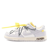 NIKE 耐克 Dunk Low The 50 Off White联名款 中性运动板鞋 DM1602-105 灰白/灰鞋带黄扣 38