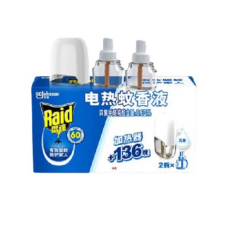 Raid 雷达蚊香 电热蚊香液 34ml*2瓶+1器 无香