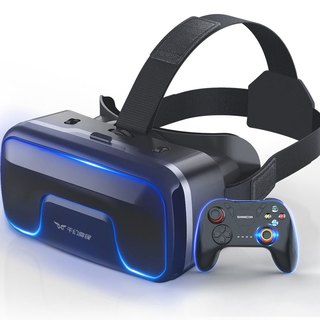 千幻魔镜 vr眼镜手机专用一体机4D头戴式手机专用VR虚拟现实3d电影4K体感游戏机ar头盔家用性华为小米安卓设备 【VR眼镜-无遥控】-【高清护眼标准版】