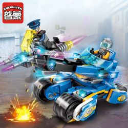 qman启蒙积木光辉战车拼装积木小颗粒开发益智力男孩玩具生日礼物