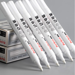 最炫zuixua文具白色记号笔轮胎笔油漆笔签名笔涂鸦高光速干油性记号笔