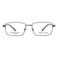 Coastal Vision 镜宴&essilor 依视路 CVO4004BK 黑色钛金属眼镜框+钻晶A4系列 1.60折射率 非球面镜片