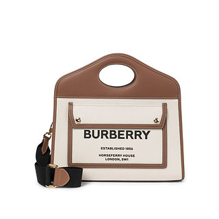 88VIP：BURBERRY 博柏利 Pocket系列 女士帆布手提包 8036784