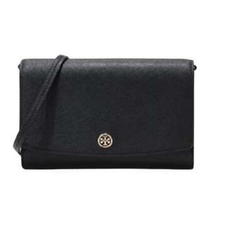 TORY BURCH 女士牛皮斜挎单肩包 54277-001 黑色