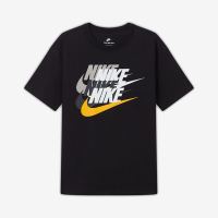 NIKE 耐克 夏季男子运动休闲四勾印花圆领短袖T恤