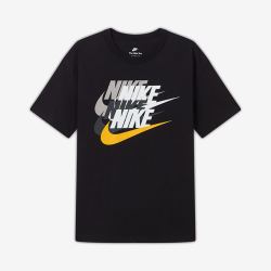 NIKE 耐克 夏季男子运动休闲四勾印花圆领短袖T恤