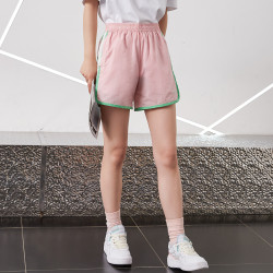 lining李宁运动短裤女夏运动裤女裤aksr466条纹宽松透气