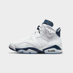 nike耐克airjordan6retro午夜蓝白海军蓝熊猫高帮球鞋