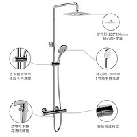 KOHLER 科勒 淋浴花洒套装 齐乐恒温双花洒多功能淋浴柱 26469T-9-CP(新款）