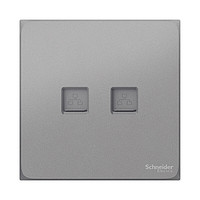 Schneider Electric 施耐德电气 皓呈系列 A3T32RJ5_PG_C1 双联超五类电脑插座 薄雾灰