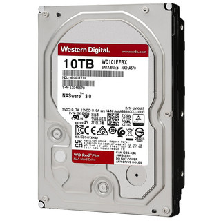 Western Digital 西部数据 红盘系列 3.5英寸NAS硬盘 10TB (PMR、7200rpm、256MB) WD101EFBX