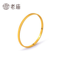 老庙黄金 简约足金手镯 22.37g 1130400110