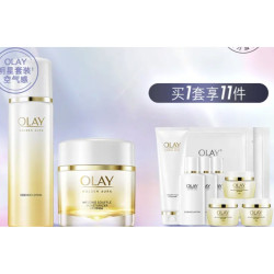 OLAY 玉兰油 菁醇青春护肤组合（熬夜霜50g+焕研水150ml）赠熬夜霜15g*3+酵母水 50ml*3+洁面乳125g+面膜2片）