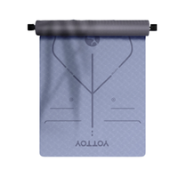 YOTTOY 女子瑜伽垫 云山蓝 185*80*0.6cm 体位线款