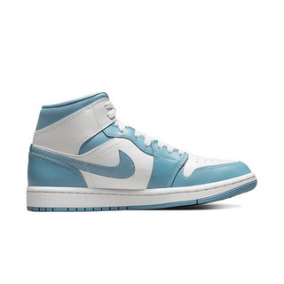 AIR JORDAN 正代系列 Air Jordan 1 Mid 女子篮球鞋 BQ6472-141 北卡蓝 38