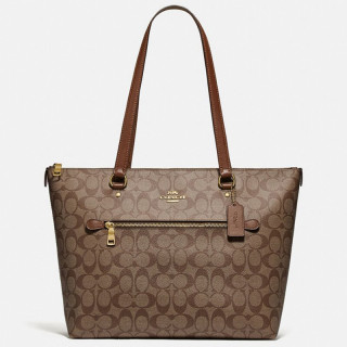 coach 蔻驰 gallery系列 女士经典标志帆布托特包 f79609 ime74