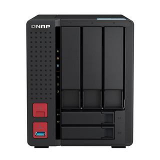 威联通（QNAP）TS-564内存8G四核2.9GHz CPU五盘位双2.5GbE 网络端口NAS网络存储4K影片转档（内含硬盘4T*3）