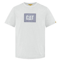 CAT 卡特彼勒 男女款圆领短袖T恤 CK3TSQD2601 白色 XXL