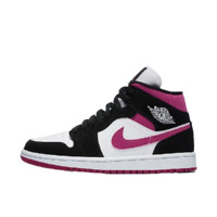 AIR JORDAN 正代系列 Air Jordan 1 Mid 女子篮球鞋 BQ6472-005 黑紫葡萄 40