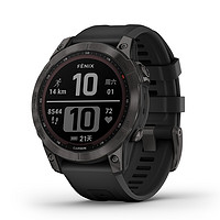 GARMIN 佳明 Fenix 7 运动手表 010-02540-28 碳黑色 42mm DLC旗舰版