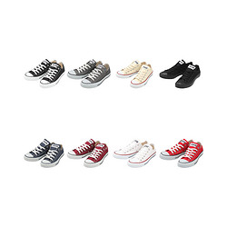 CONVERSE 匡威 all star OX 低帮帆布鞋 男女同款 白色/灰色/海军蓝/黑色/淡黄色/栗色/红色