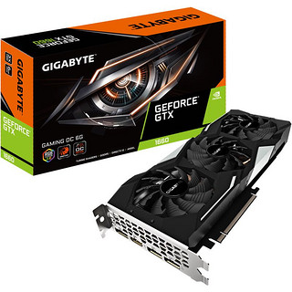 GIGABYTE 技嘉 GeForce GTX 1660 OC 风神 6G 显卡 6GB 黑色