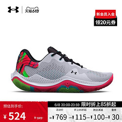 UNDER ARMOUR 安德玛 官方UA Spawn 4男女同款轻质耐磨印花运动篮球鞋3025345