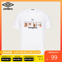 umbro茵宝2022春夏男子时尚老虎图案休闲运动短袖T恤UO222AP2541