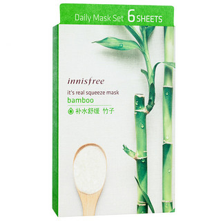 innisfree 悦诗风吟 竹子真萃鲜润面膜 20ml*6片